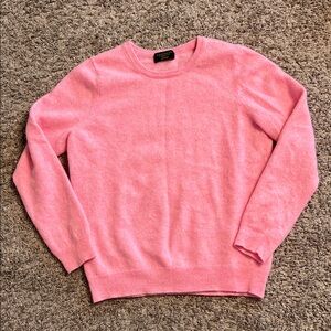 Women's Bubblegum Pink 100% Cashmere Sweater